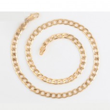 Apzeltīta ķēdīte ar klasisku pinumu